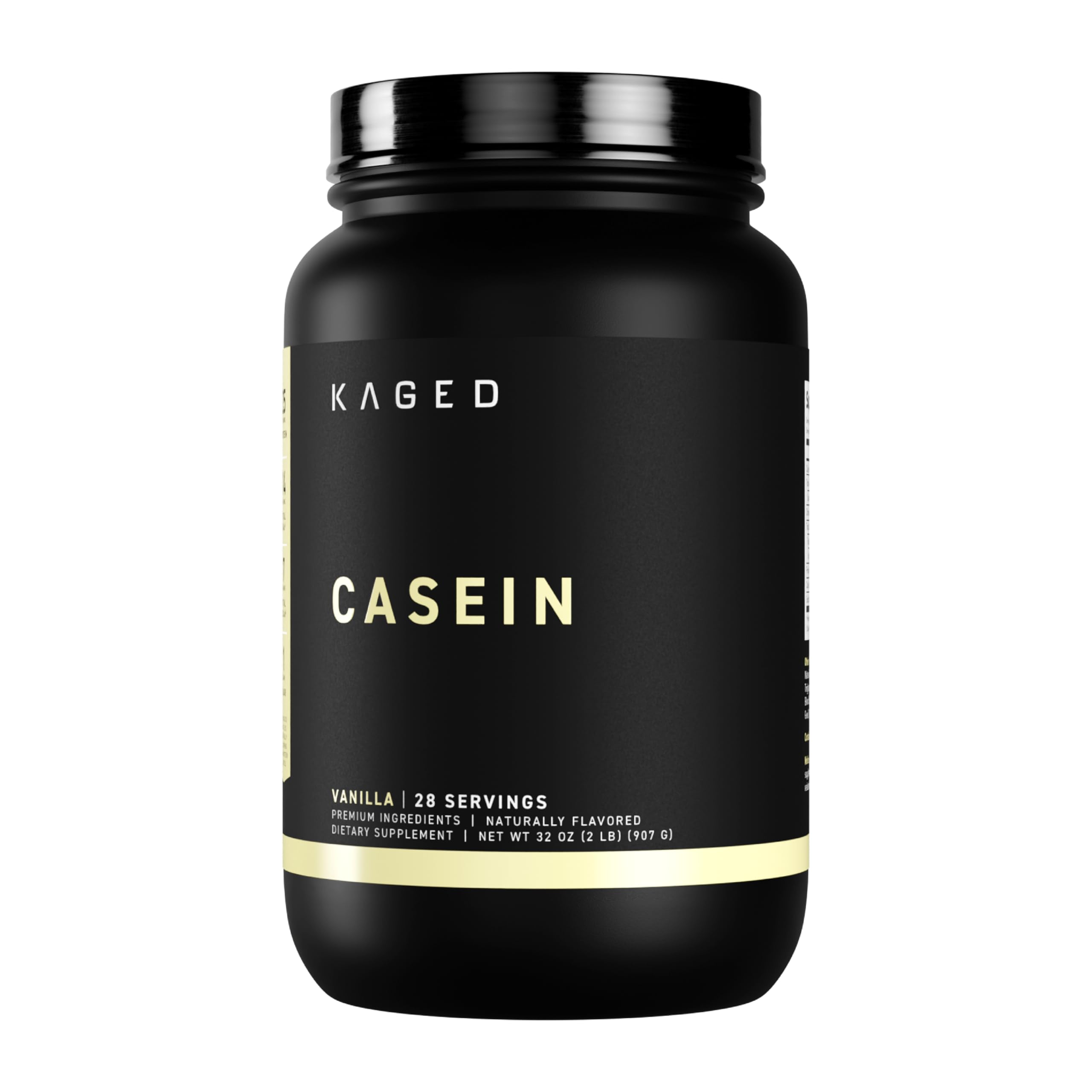Premium Casein Protein Powder Vanilla Micellar Casein Banned-Substance Free Supplement Build Muscle and Recover Faster Kasein 27 Servings