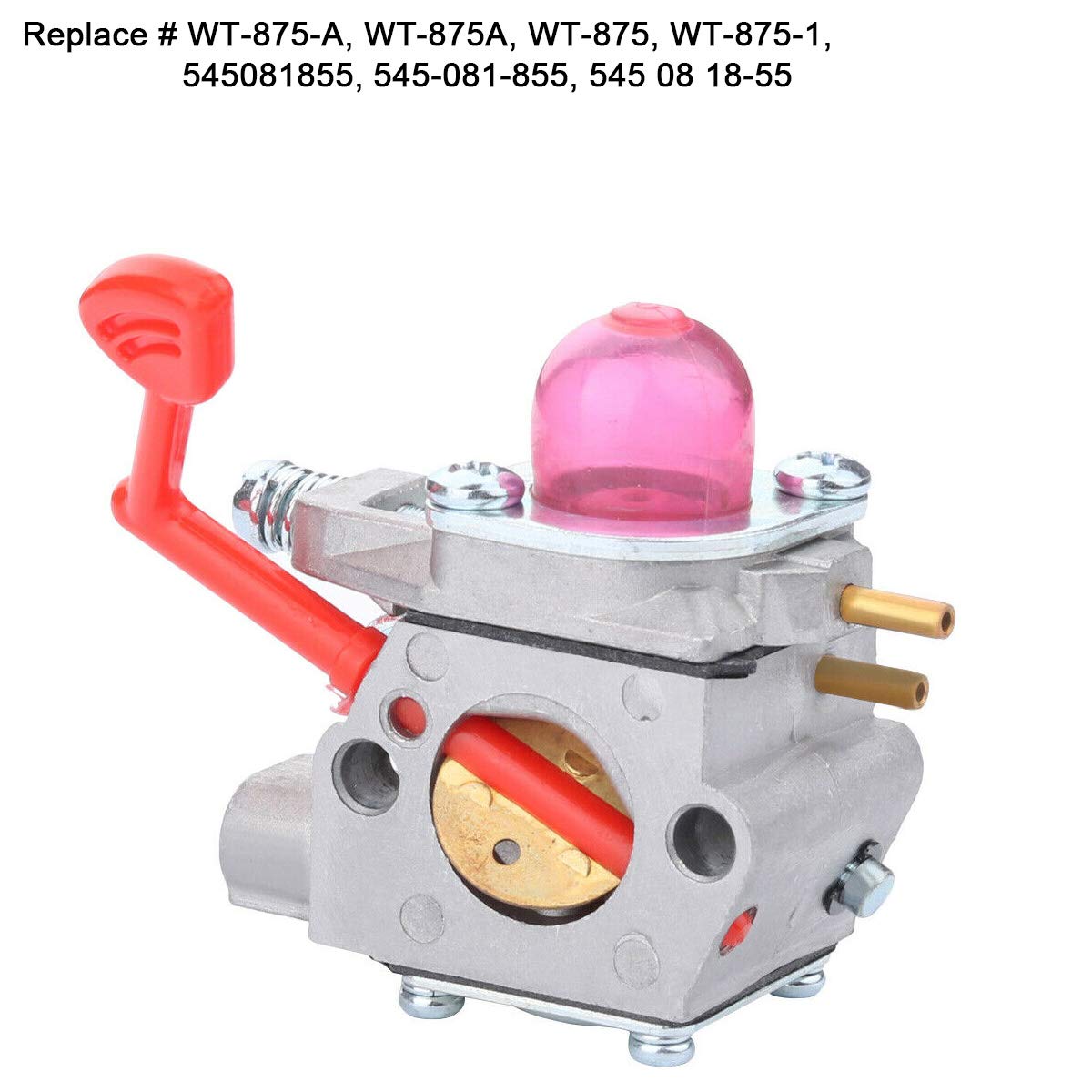 ZAMDOE Carburador WT-875 para soplador Craftsman Poulan Pro McCulloch Weedeater BVM200C BVM200VS P200C GBV325 P325 200 mph con Kit de Ajuste Filtro de línea de Combustible Filtro de Aire