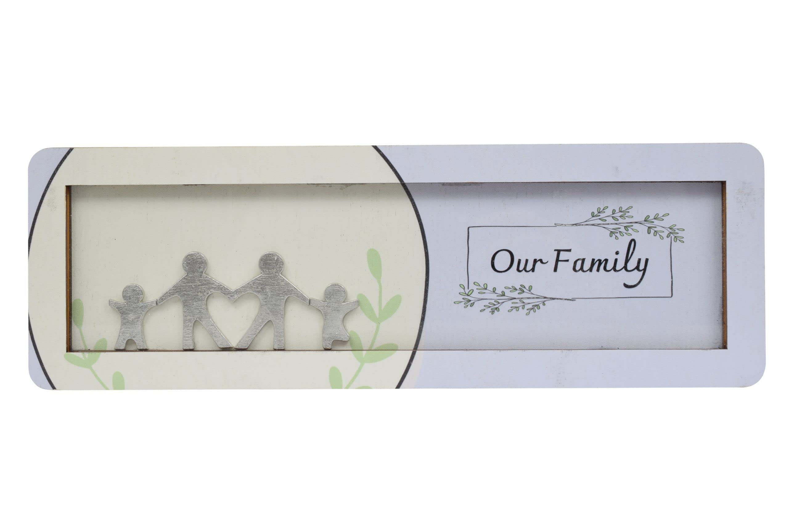Pirantin Our Family With Metal Figures Free Standing Ornament (fams-ourfam)