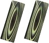 G10 Handle Material,Knifemakers Supply Custom DIY Tool of Micarta Knife Handle Material slab,pack of 2 pieces Fluorescent green & Black