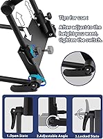 Vista 4 de EBANKU Kit de masaje para la parte superior del colchón, cojín ajustable para reposacabezas y almohada boca abajo con reposabrazos de mesa de masaje