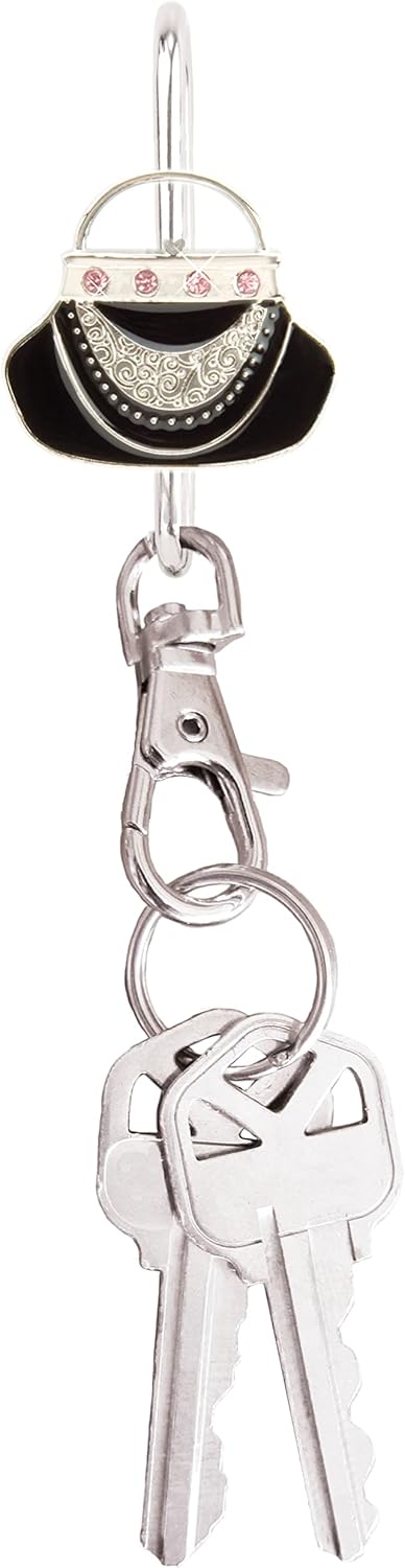 Finders Key Purse - Women’s Bag Charm Key Finder, Car Keychain with Hook and Lobster Clasp, Cute Purse or Tote Bag Organizer Accessories, for Mom, Grandma & Teacher - Fashionista Bundle
