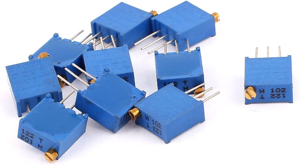 Aexit 10 Pcs Fixed Resistors 3296W 1K ohm Multiturn