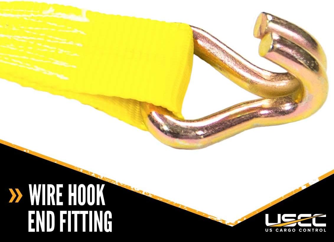 Tор Rаtеd US Cargo Control Ratchet Tie Down Straps – 2 Inch x 12 Foot Ratchet Straps with Double J Hooks - Yellow Ratchet Straps - Secure Cargo with Ease - Double J Hook Ratchet Straps - 4 Pack Lіmіtеd Stосk US Cargo Control Ratchet Tie Down Straps – 2 Inch x 12 Foot Ratchet Straps with Double J Hooks - Yellow Ratchet Straps - Secure Cargo with Ease - Double J Hook Ratchet Straps - 4 Pack