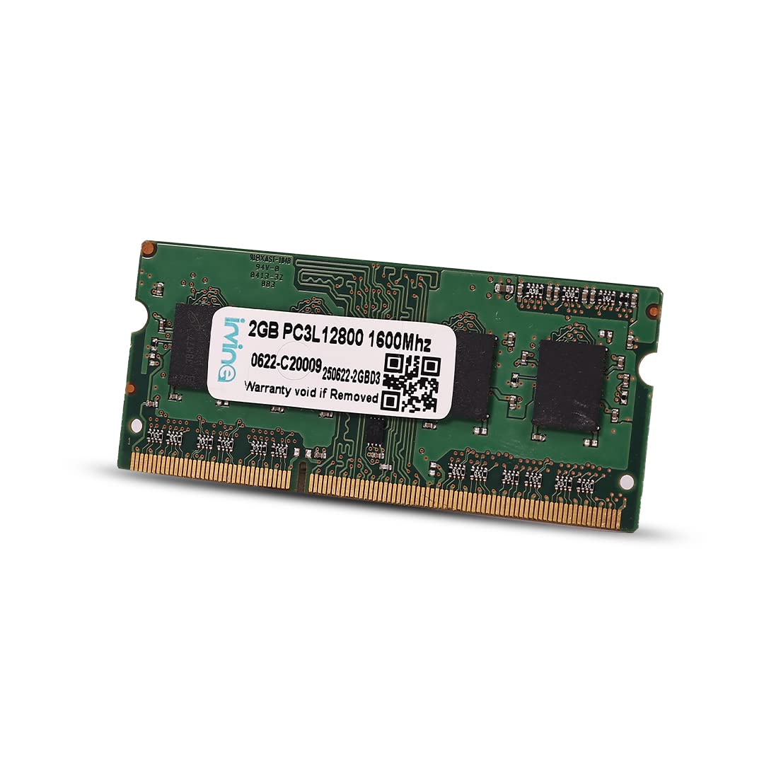 IRVINE 2GB DDR3 1600MHz Desktop RAM for PC | 204-Pin UDIMM | Unbuffered | 1.5V | CL-11 | PC3L12800 | High-Performance Memory Standard & Gaming PCs | 3-Year Warranty (B09GN9J5ZX) Amazon Price History, Amazon Price Tracker