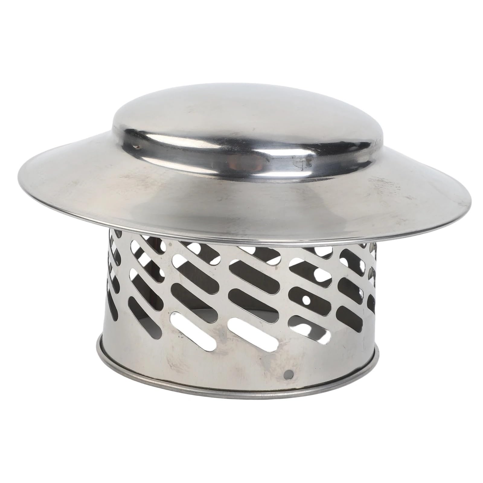 Chimney Cowl Chimney Flue Cap Roof Pipe Exhaust Hood Year-Round Protection Stainless Steel Rain and Debris(110mm)4inch)