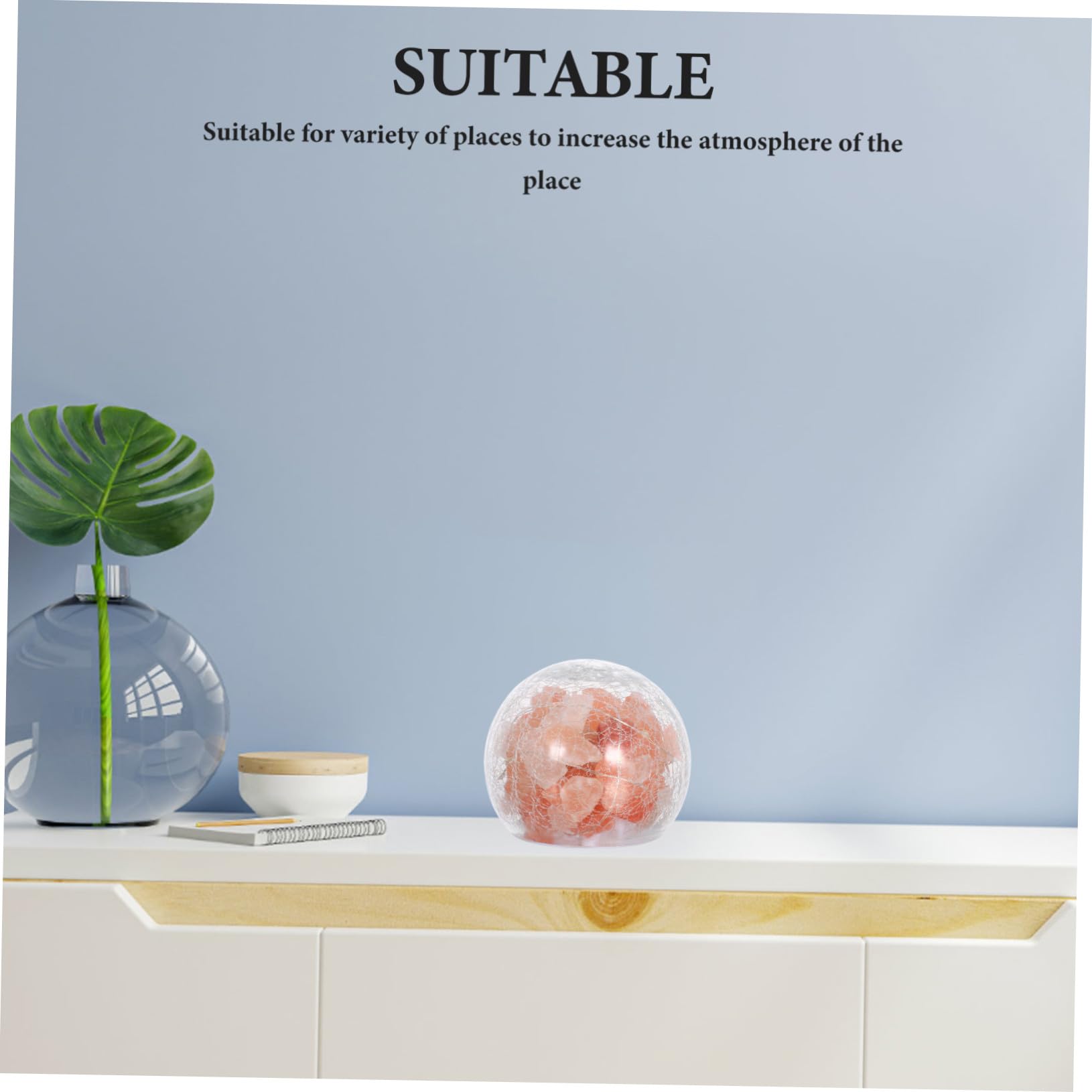 Lampe à Sel Cristallin de L’himalaya Décorative, Créative pour Intérieur