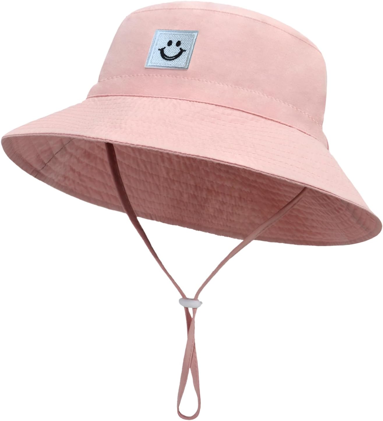 Baby Sun Hat Smile Face Beach Hat Toddler Bucket Hat for Baby Boys and Girls, UPF 50+ Toddler Kids Wide Brim Sun Hats Cap