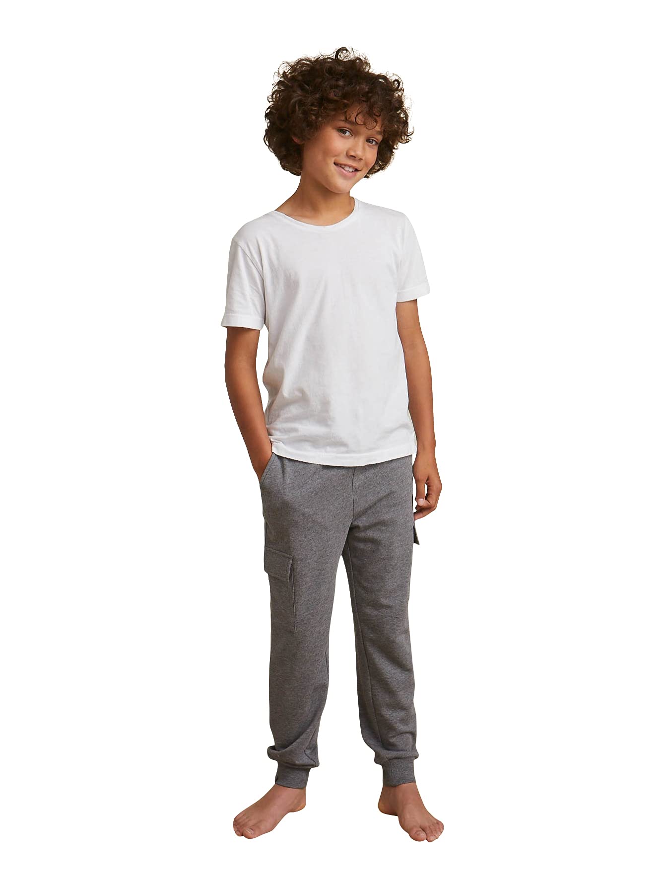 Barefoot Dreams Malibu Collection Luxe Lounge Youth Cargo Pants