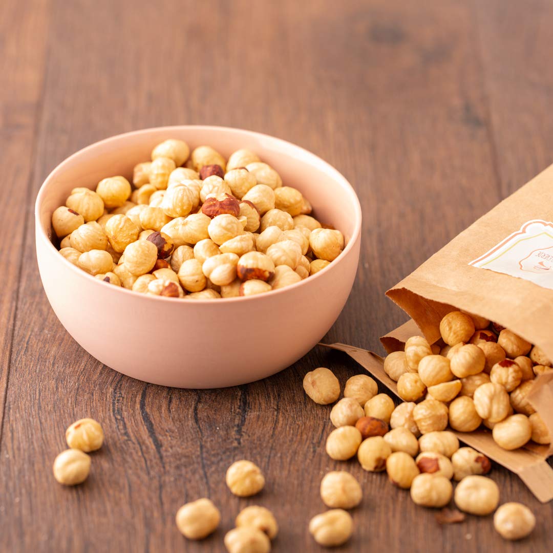 süssundclever.de® Bio Haselnusskerne, blanchiert & geröstet | 1,0 kg | 100% naturbelassen| Premium Qualität | plastikfrei und ökologisch-nachhaltig abgepackt