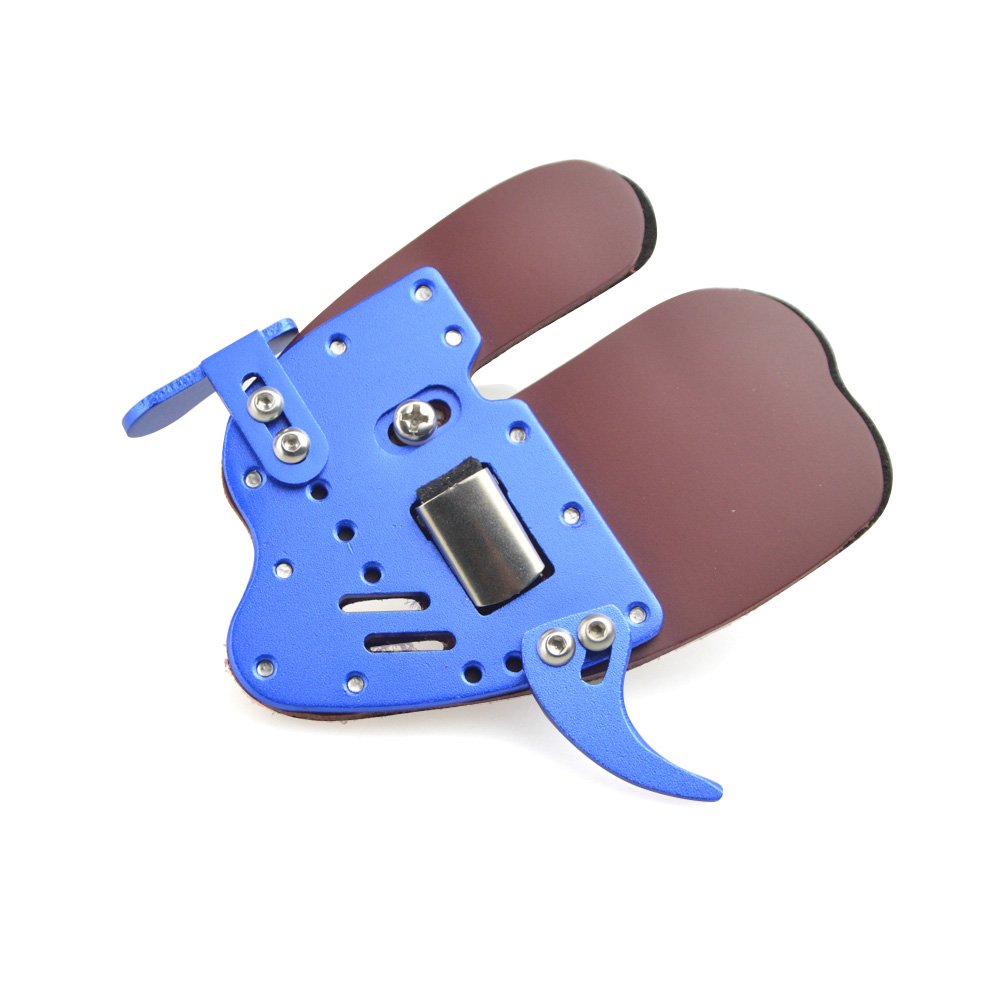 Archery Finger Tab Guard Regolabile Protezione dita per arco Compound con pelle