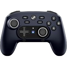 HORI Wireless HORIPAD Pro for Steam Midnight Black - Pro Controller Designed for Steam