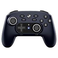 Vista 1 de HORI Wireless HORIPAD for Steam (Midnight Black) - Pro Controller Designed for Steam
