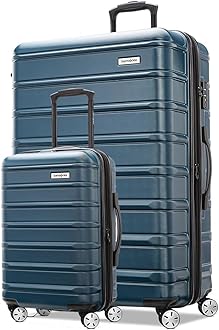 Omni 2 Hardside Expandable Luggage with Spinner Wheels, 2-Piece Set (19/28), Nova Teal