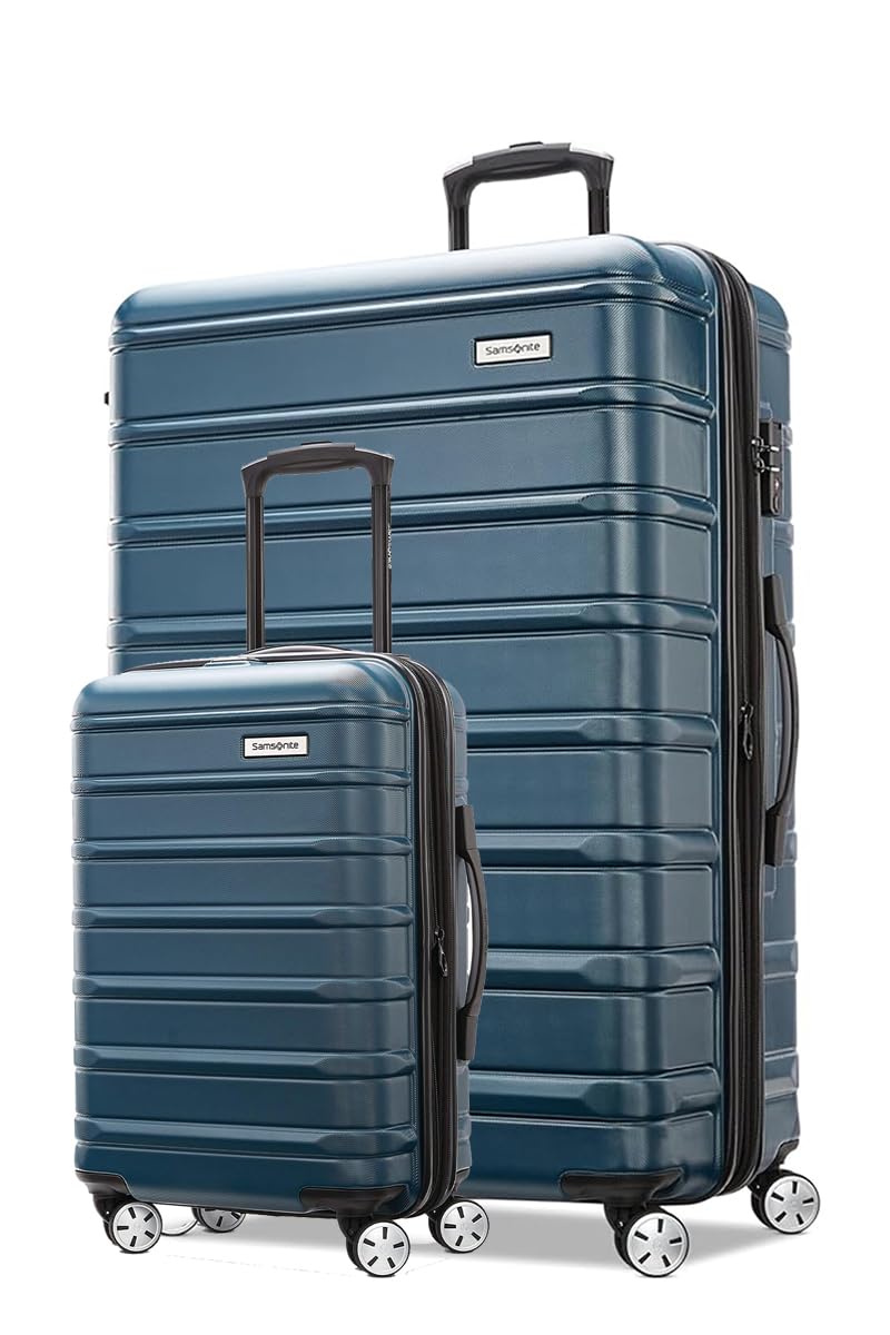 Omni 2 Hardside Expandable Luggage with Spinner Wheels, 2-Piece Set (19/28), Nova Teal