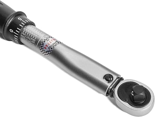 Miniatura 3 de Stark - Llave dinamométrica de accionamiento de 38 de pulgada de 40-250 pulgadas, calibre ajustable, par de clic de doble dirección con estuche