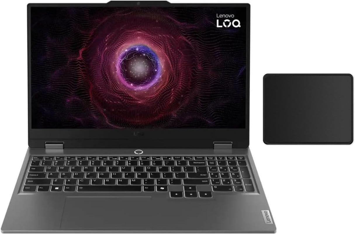 LOQ 15.6" Full HD 144Hz Gaming Laptop | AMD Ryzen 5 7235HS(Beat i5-1155G7)| NVIDIA GeForce RTX 4050| Backlit |Grey| 16GB RAM DDR5 | 512GB SSD | Windows 11 Home | Bundle with Mouse Pad