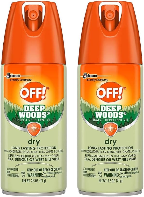 Deep Woods Dry Aerosol Insect Repellant, 2.5 Ounce (2 Count)