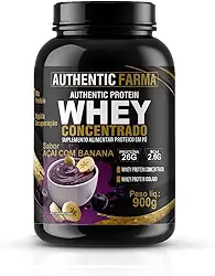 Whey Concentrado Sabor Acai com Banana, Proteína 26g, BCAA 2,6g, Peso líq. 900g