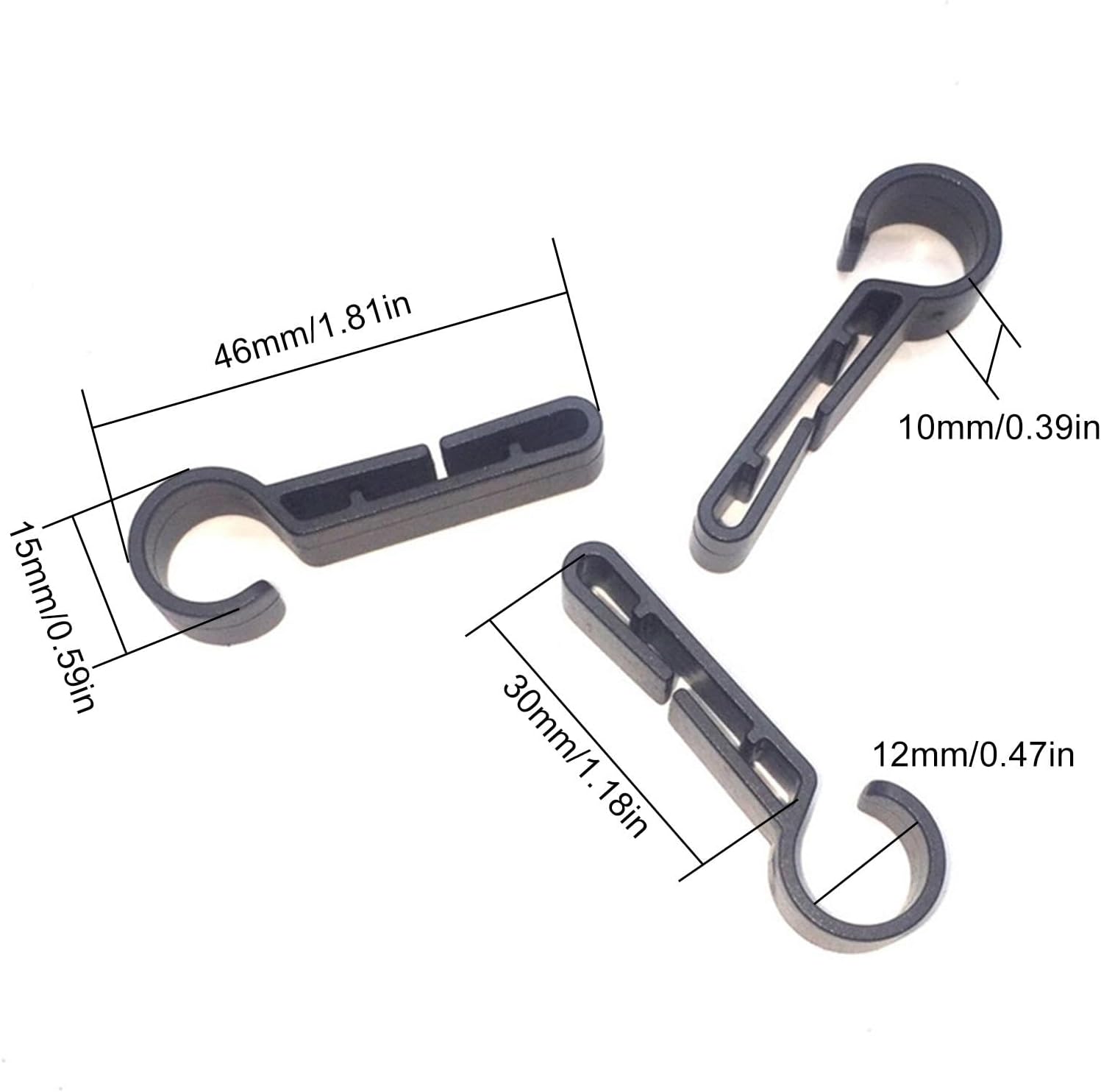 10pcs Non-slip Helmet Clip Helmet Hook Hardhat Headlamp Clips,multifunctional Clip Hard Hat,hard Hat Headlamp Hooks For Running Camping Fishing Cycling Hiking Construction