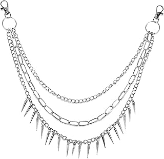 Pants Chain for Men Women Hip Hop Jean Chains Punk Belt Chain Biker Chain Key Chain Pocket Chains