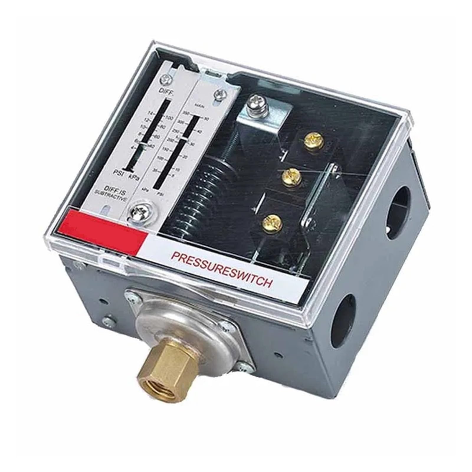 ZERVA Pressostat 120V/240V 15-300Psi, contrôle de Pression différentielle NPT 1/4 (Size : 56150, Color : 120V)
