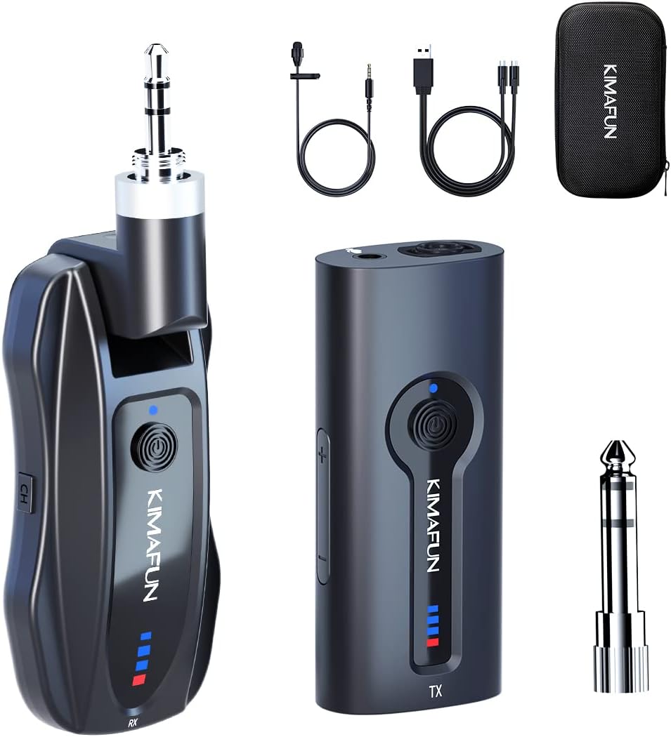 Composants du système de microphone cravate sans fil KIMAFUN KM-G70