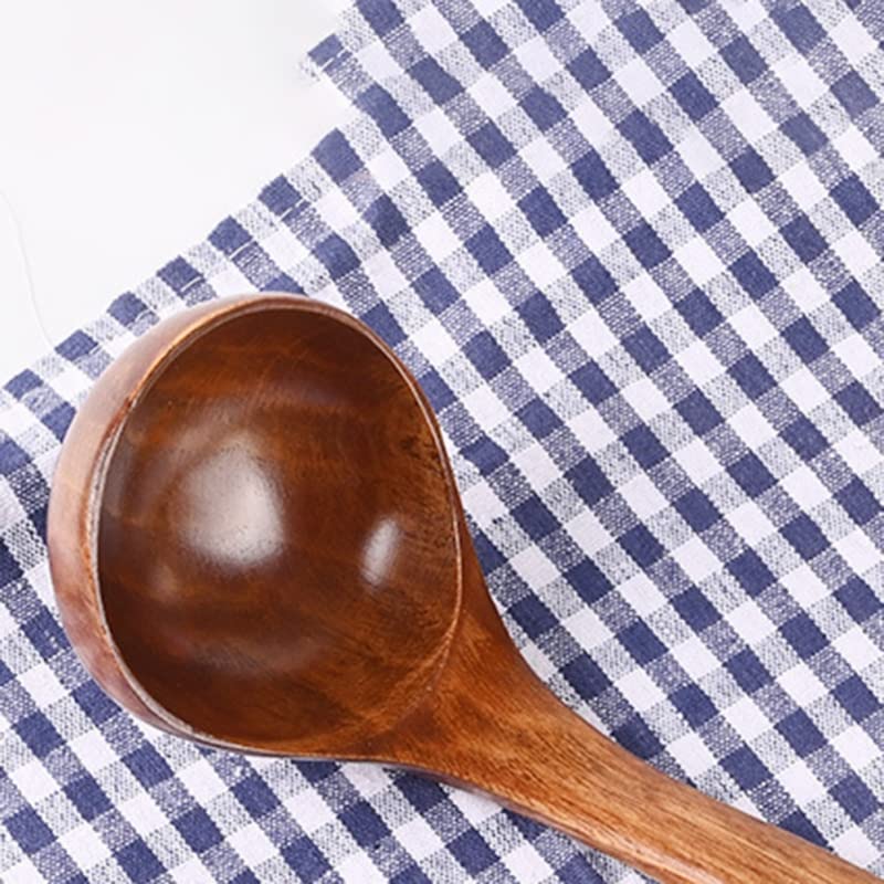 HARAY Cucchiai da minestra Manico Lungo Cucchiai Cucchiai Catering Cooking Miscelazione Sollevamento Cucchiai da Cucina Utensili Forniture da Cucina Cucchiaio da tavola (Size : 6)