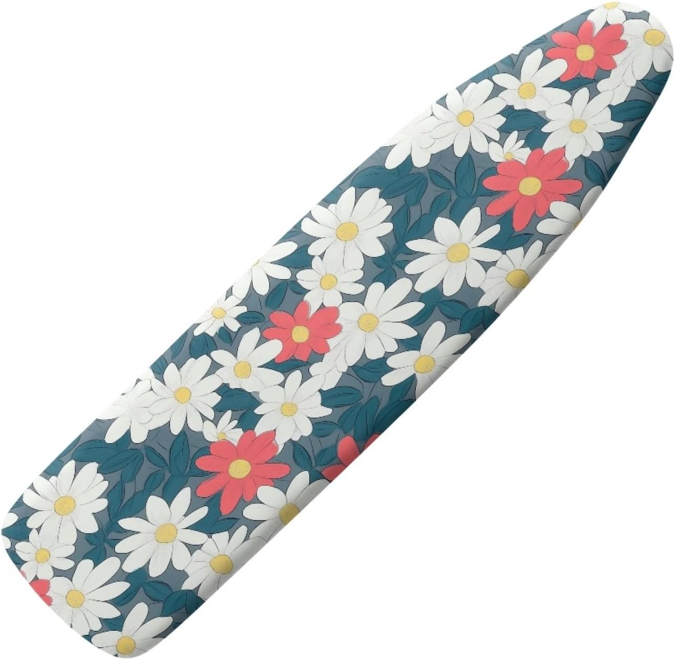 Iron Board Cover with Padding Standard Size Teal Pink Floral Padded Ironing Board Covers 15x54 Heat Reflective Extra Thick Wide Non Stick Scorch and Stain Resistant Heatproof