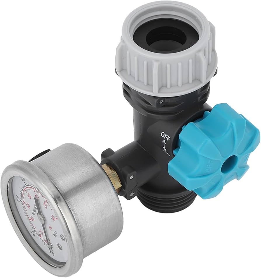 Akozon Wasserdruckregelventil G3/4 Zoll – Verstellbar mit Manometer, für Gewächshaus-Gartenbewässerungsregler, Wasserdruckventil/Reduzierer Akozon Wasserdruckregelventil G3/4 Zoll – Verstellbar mit Manometer, für Gewächshaus-Gartenbewässerungsregler, Wasserdruckventil/Reduzierer