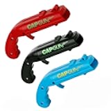 RADIXIUM Cap Gun Bottle Opener, Launcher Shooter Funny Shoots Gun Creative Beer Opener for Drinking Game Family Party Bar Outdoor Barbecue (RED BLACK BLUE)