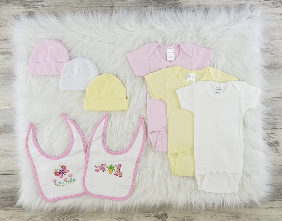 Bambini 9 Pc Layette Baby Clothes Set - Newborn
