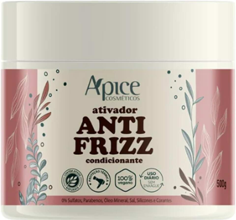 Ativador Anti Frizz Ápice | Definição, Hidratação e Proteção para Cabelos Cacheados, Ondulados, Crespos e em Transição | 500g