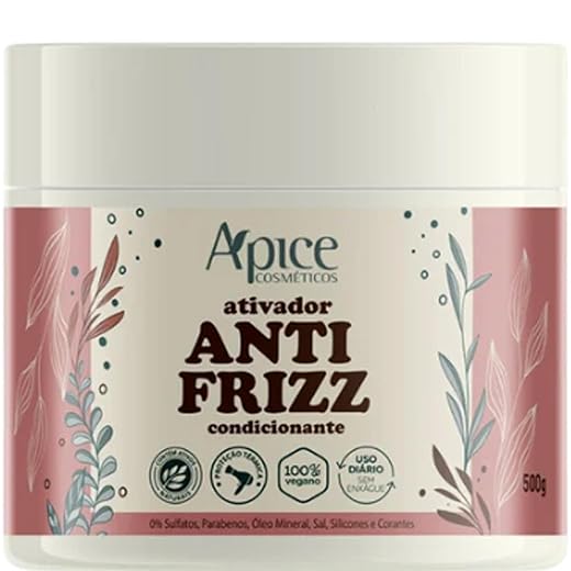 Ativador Anti Frizz Ápice | Definição, Hidratação e Proteção para Cabelos Cacheados, Ondulados, Crespos e em Transição | 500g