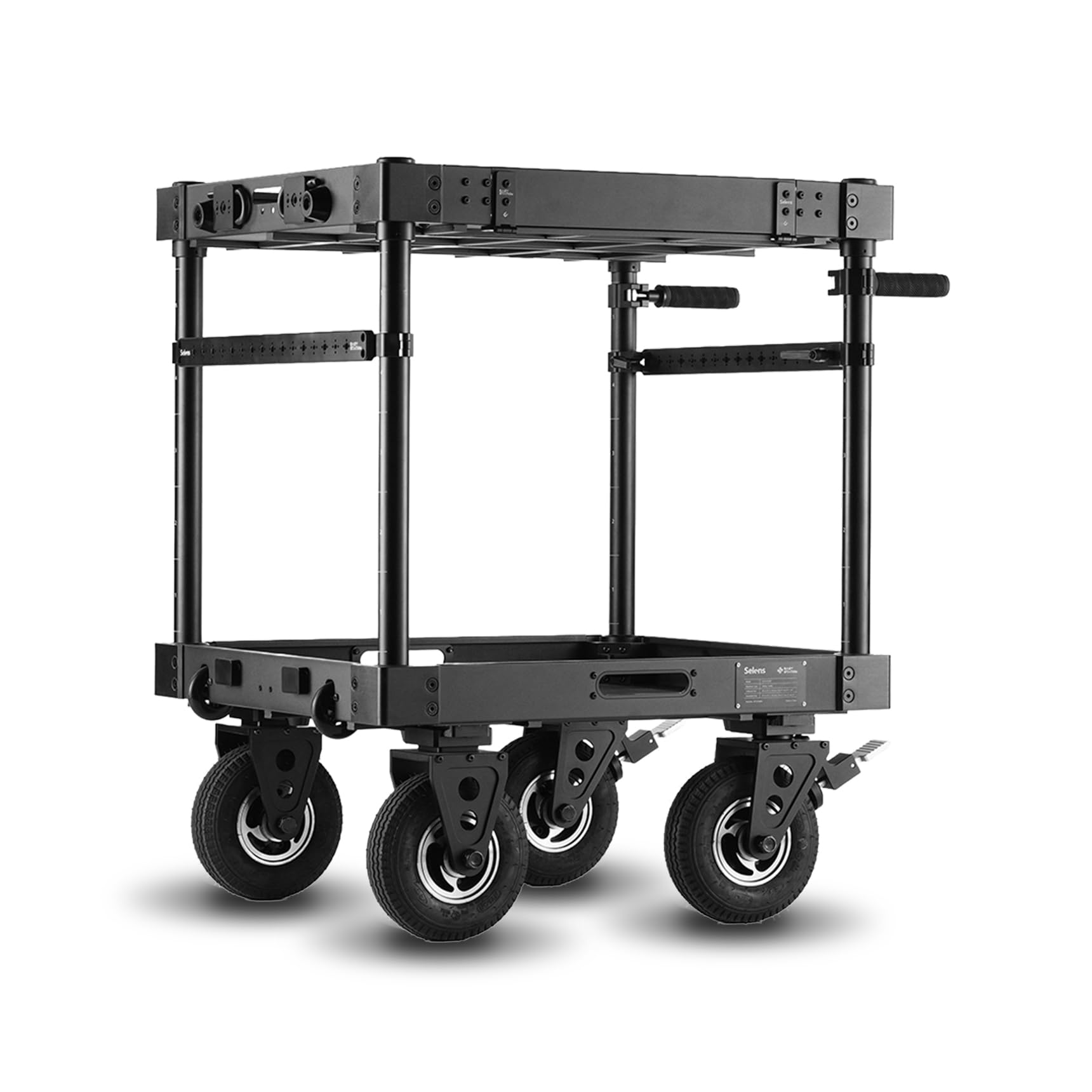 Selens 30" Video Production Camera Cart, Modular Quick Install Mobile Workstation for Production Film/Video/Photography/Live, Secure Storage and Move Equipment with 200kg/440lb Payload(SCF2-CW30)