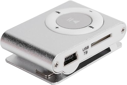 Miniatura 6 de Mini Reproductor de MP3 portátil Reproductor multimedia digital de aleación de aluminio MiniMP3 Reproductor BackClip con auricular y cable USB