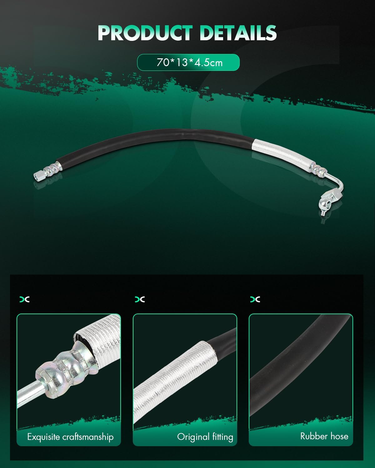 SCITOO Power Steering Hose Pressure Hose Line Assembly Fit For Nissan Altima 2007 2008 2009 2010 2011 2012 Replace OE 49720JA000