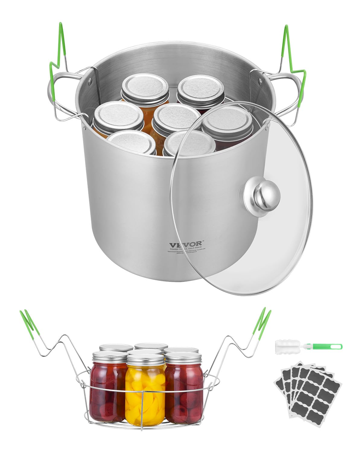 VEVOR 21 QT Canning Pot with Rack and Lid
