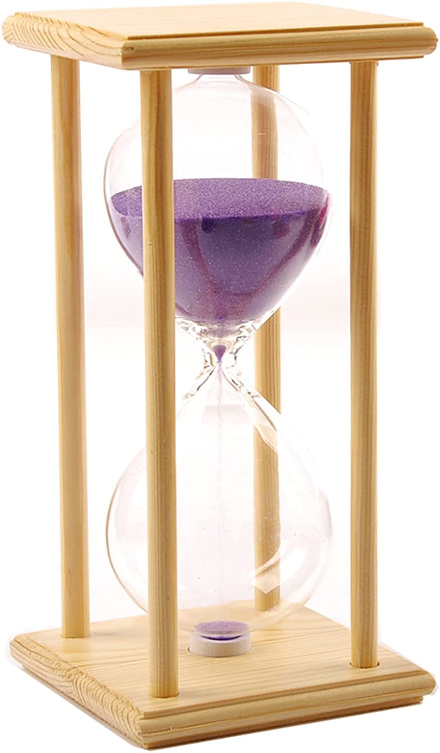 Reloj de arena de madera, temporizador de reloj de arena para 15/30/45/60 minutos, decoración para habitación de los niños, cumpleaños, té, mesa de centro, libro, estante escolar, adorno de juego