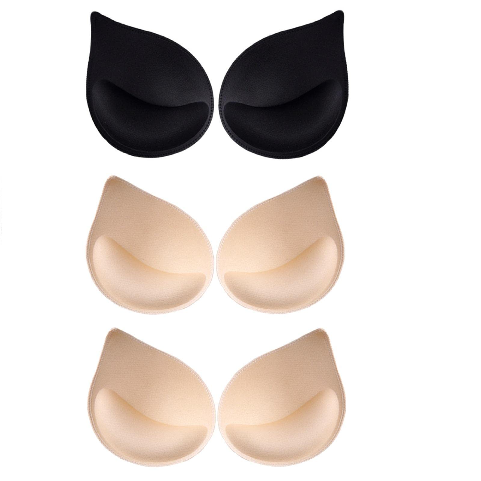 3 Pair Bra Insert Pads Enhancer Removable Breathable Sports Bikini-image-28