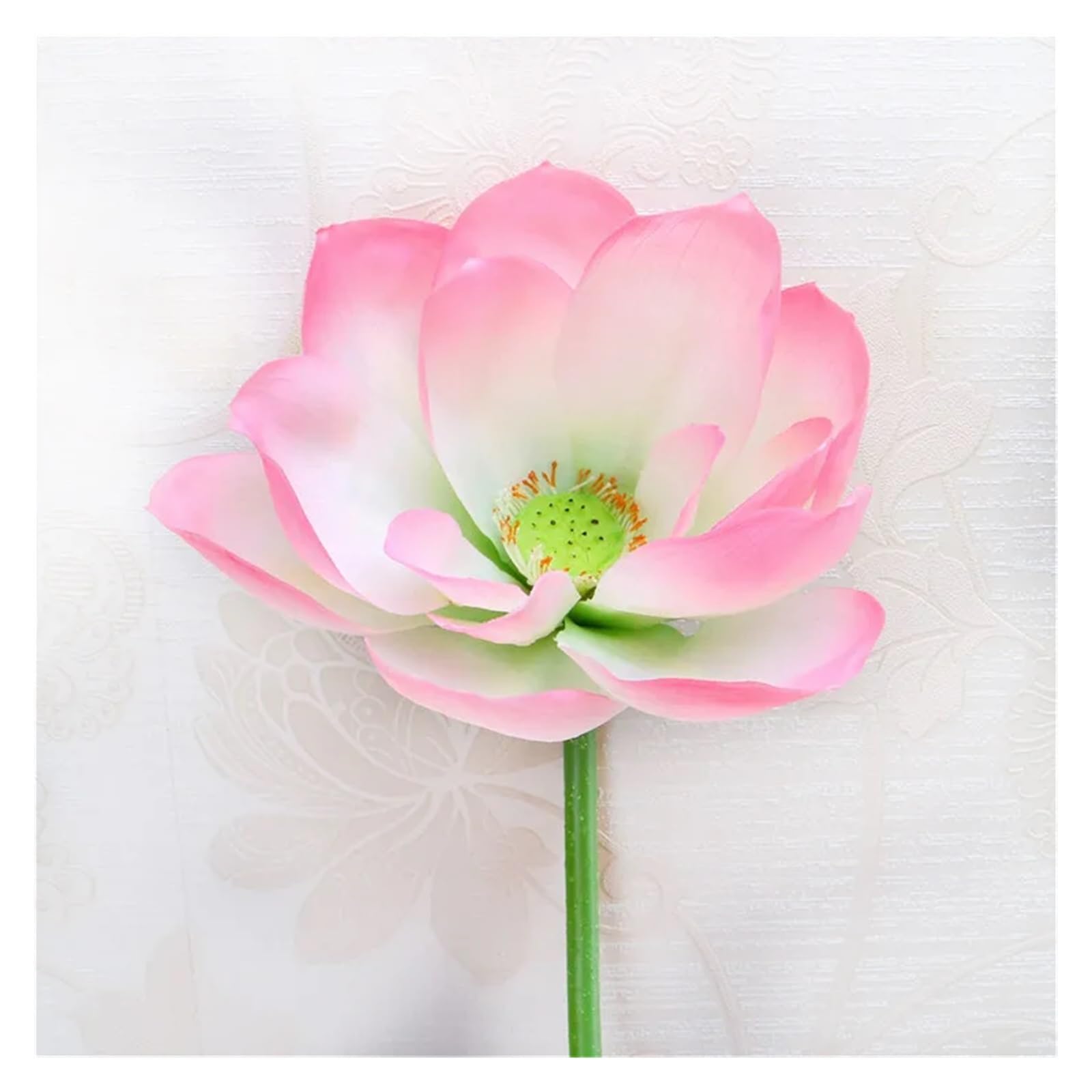 PBWERIGL Artificial Lotus Flower, Artificial Lotus Water Lily Floating Pond Decor(Pink-01)