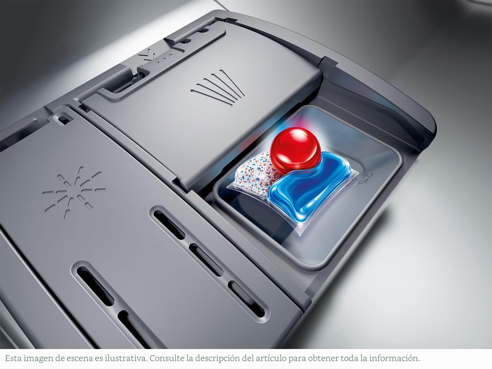 Bosch SMI6ZCS16E, Serie 6, lavavajillas parcialmente integrado, con cajón para cubiertos, 60 cm, programa inteligente, cestas Max Flex, cajón Vario, diseño de rack, Home Connect