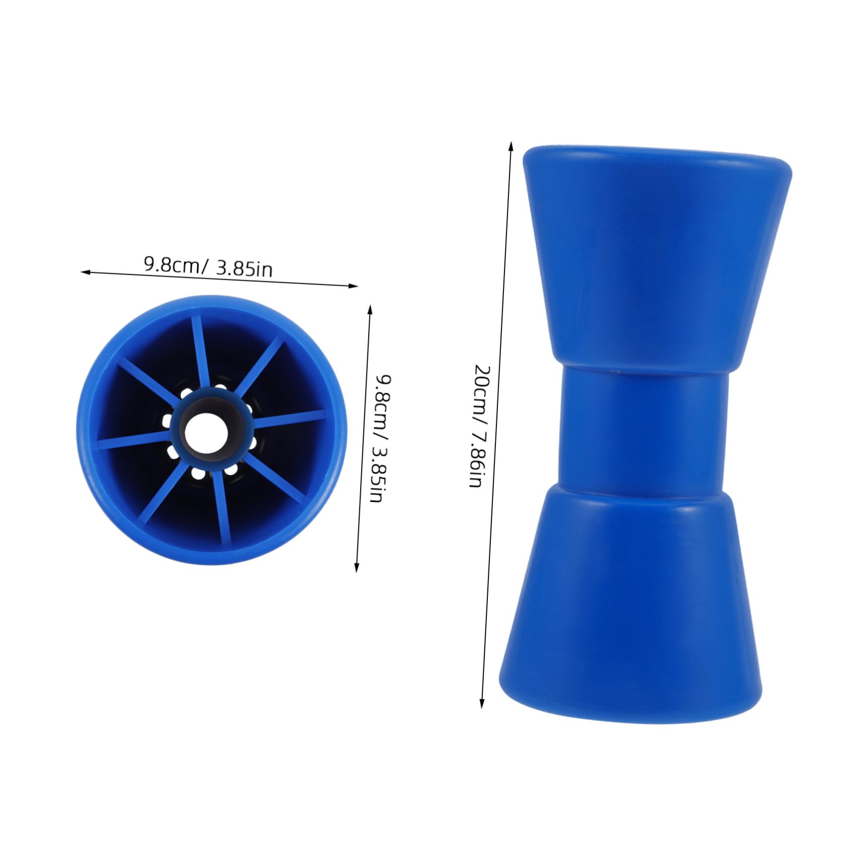 GALPADA Yacht Trailer Rollers Boat Trailer Rollers Keel Rollers for Boat Trailer Boat Trailer Parts Boat Guides for Trailers Boat Trailer Bow Roller Boat Trailer Guides Blue Plastic