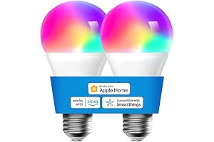 ez smart 2-Pack Smart Bulb, Wifi LED Bulbs Works with Apple HomeKit, Siri, Alexa, SmartThings