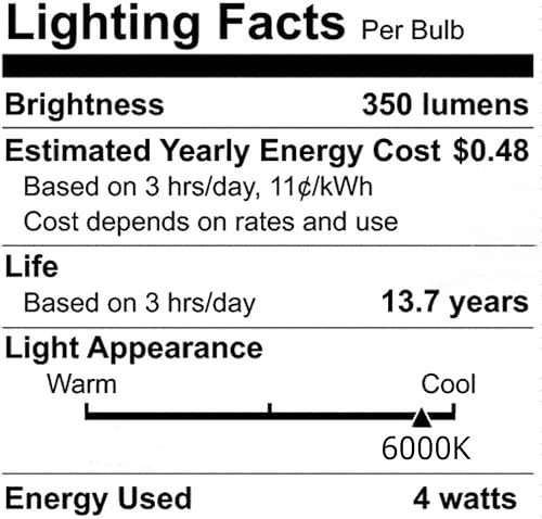 Miniatura 4 de Anyray 2 bombillas de repuesto para congelador FFFH20F2QW 40 W, bombillas 40T8 E17 base para electrodomésticos (blanco brillante, 6000 K)