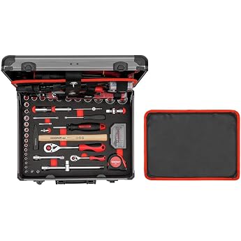 GEDORE red R46007138 138 Piece Filled Tool Box Set for Hand and DIY in Aluminium Case