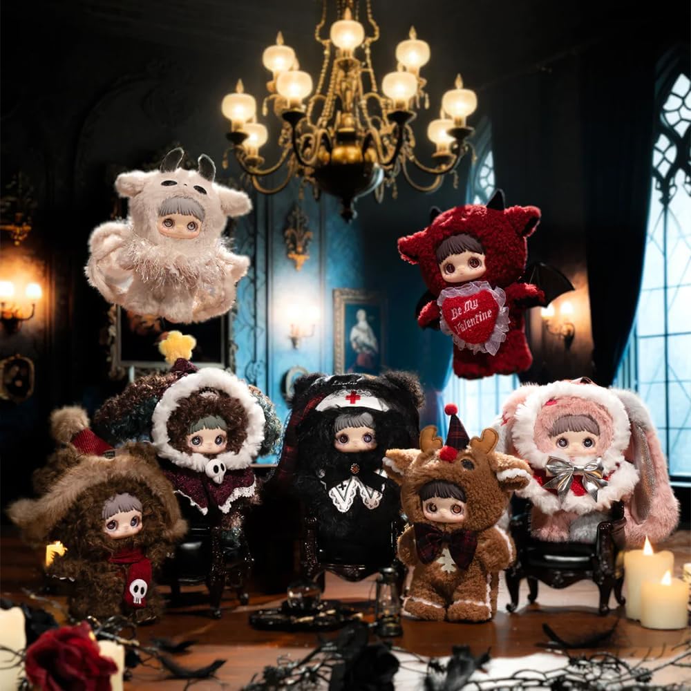 Maymei Winter Weirdness Series Vinyl Plush Blind Box 1PC(1 of 7 Possible Styles) Cute Figures Collectible Toys Birthday Gifts (1Pcs Blind Box)