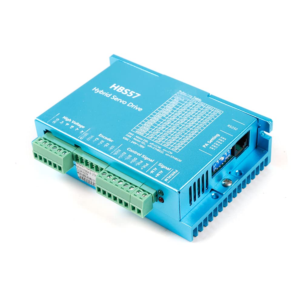 Nema23 Closed Loop Kit motore passo-passo 3,6 Nm 4 A CNC Driver HBS57 Closed Loop Stepper Motor+Driver adatto per macchina per incisione CNC, aggiornamenti del sistema passo-passo