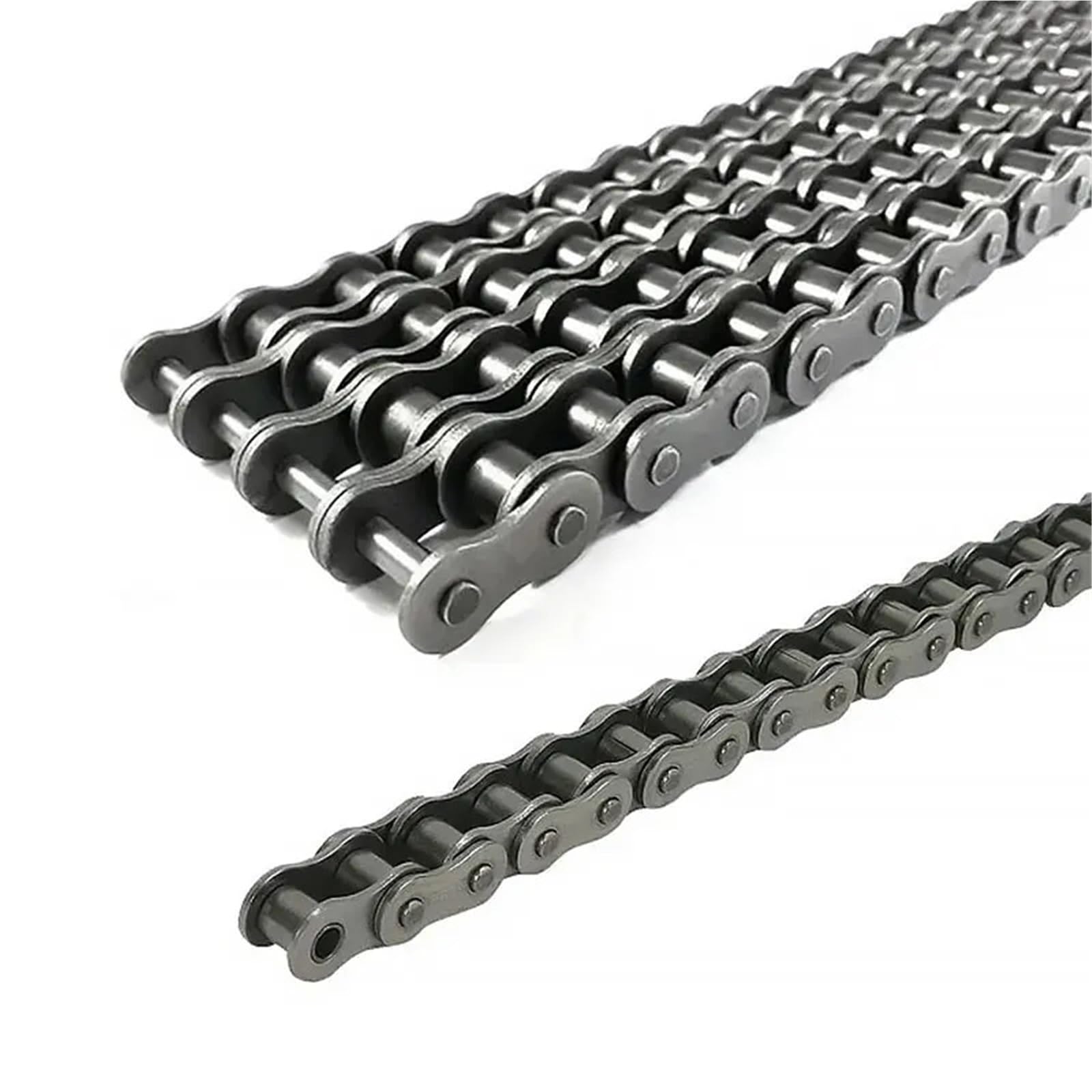 Compatible con cadena de transmisión industrial de doble hilera 04C | Longitud de 500 mm a 3500 mm for ensamblaje de transmisión mecánica CNC(04C single-1000mm,2pcs)
