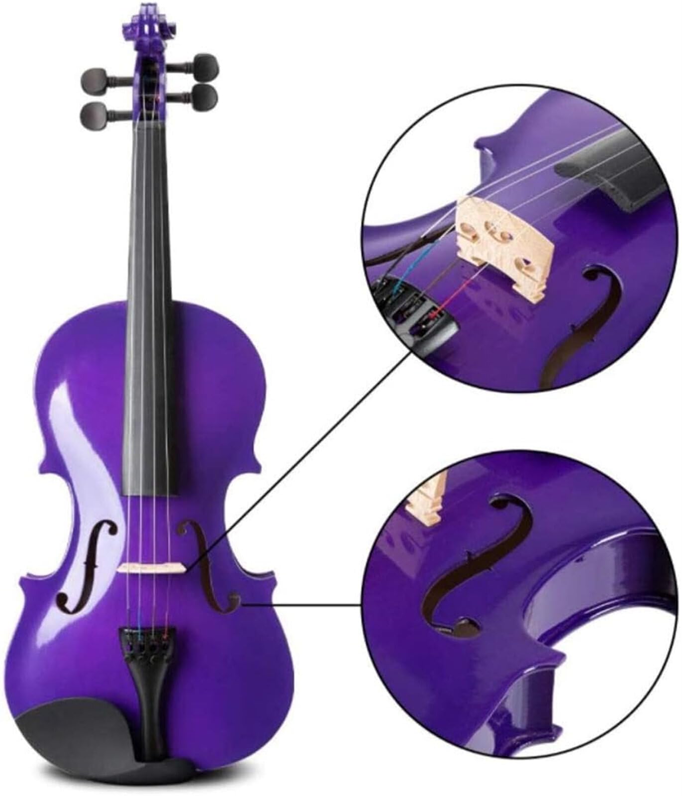 4/4 Archet De Violon Archet De Violin Crins Exquis Pour Violon De Taille 4 4b4x2